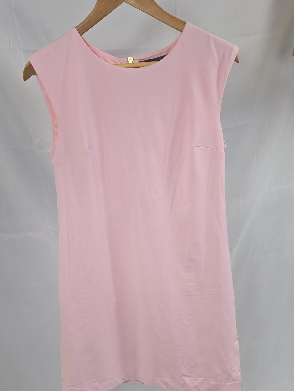 Donna Ricco Pale Pink Sleeveless Crewneck Tank Dress 6